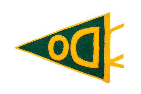 进入梦想大学的旗帜上写着GO